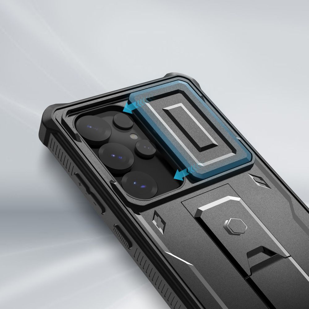 Tech-Protect Tech-Protect Samsung Galaxy S25 Ultra Skal Kevlar Cam+ Svart - Teknikhallen.se
