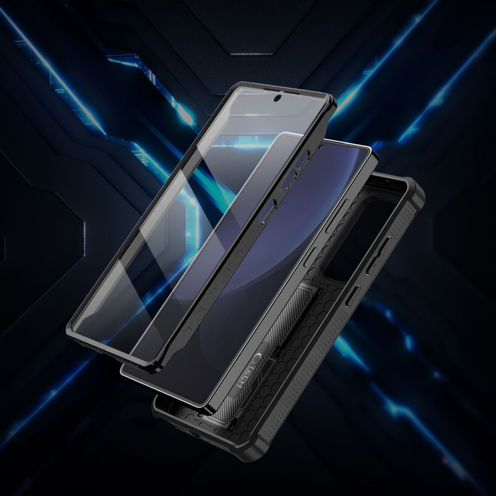 Tech-Protect Tech-Protect Samsung Galaxy S25 Ultra Skal Kevlar Cam+ Svart - Teknikhallen.se