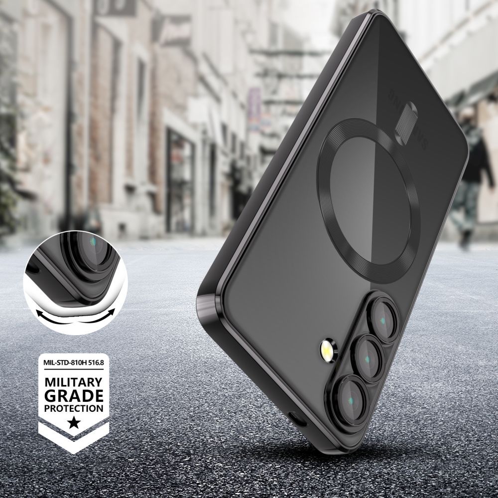 Tech-Protect Tech-Protect Galaxy A36 5G Skal MagSafe MagFlex Shiny Black - Teknikhallen.se