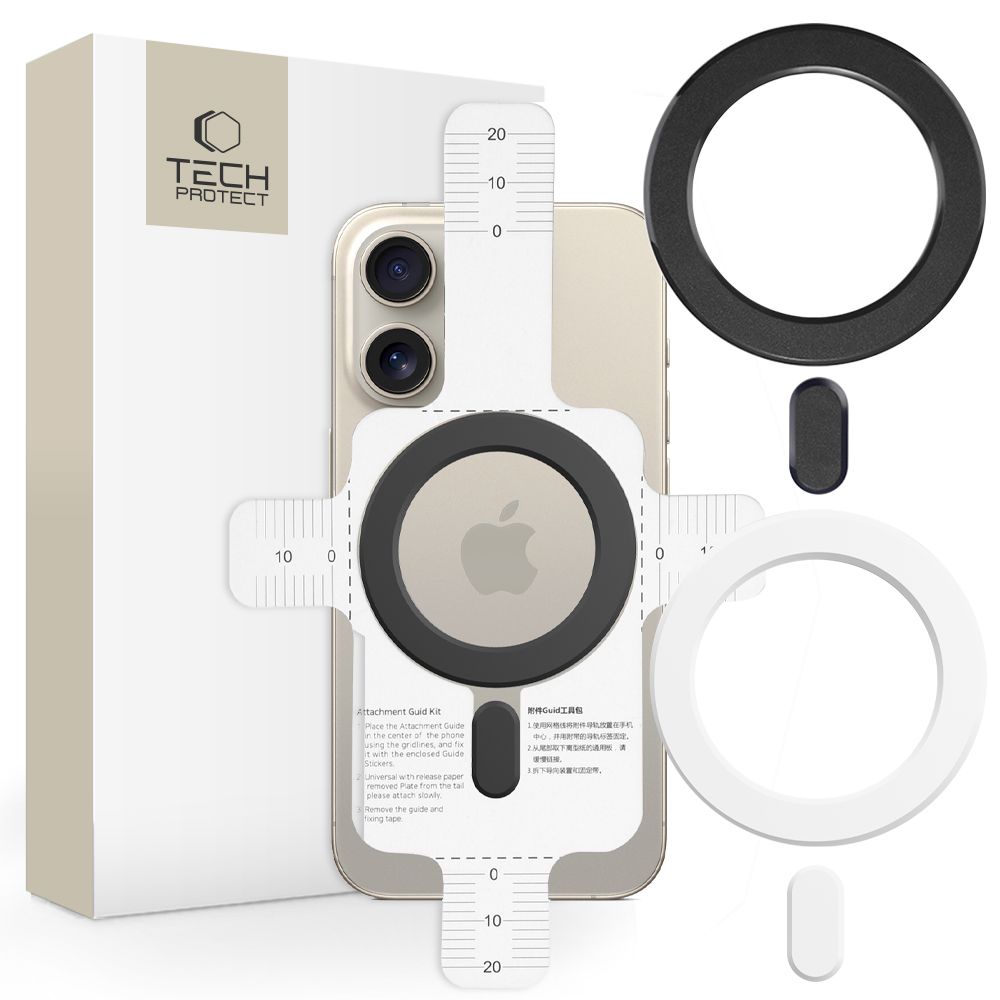 Tech-Protect Tech-Protect 2-PACK Universal MagSafe Ring Svart / Vit - Teknikhallen.se