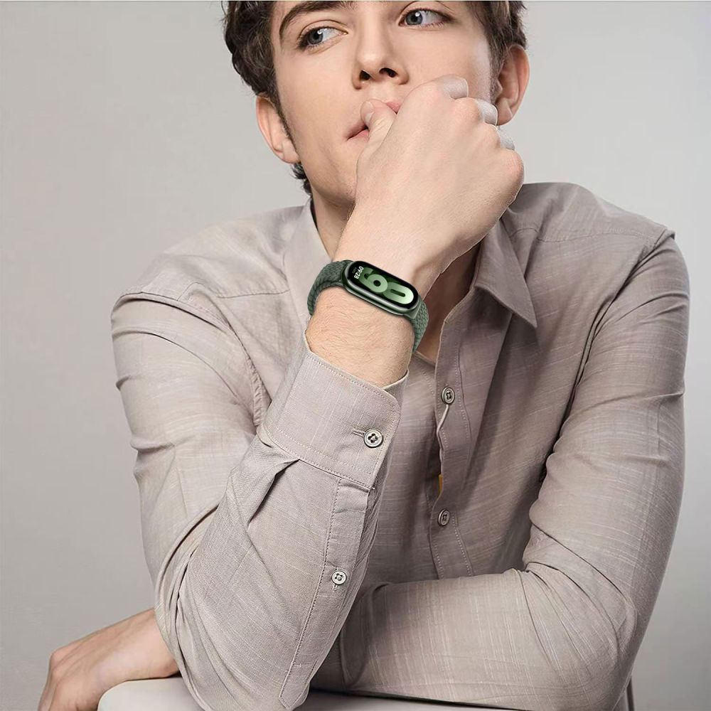 Tech-Protect Tech-Protect Xiaomi Smart Band 9/8 Armband NylonMag Svart - Teknikhallen.se