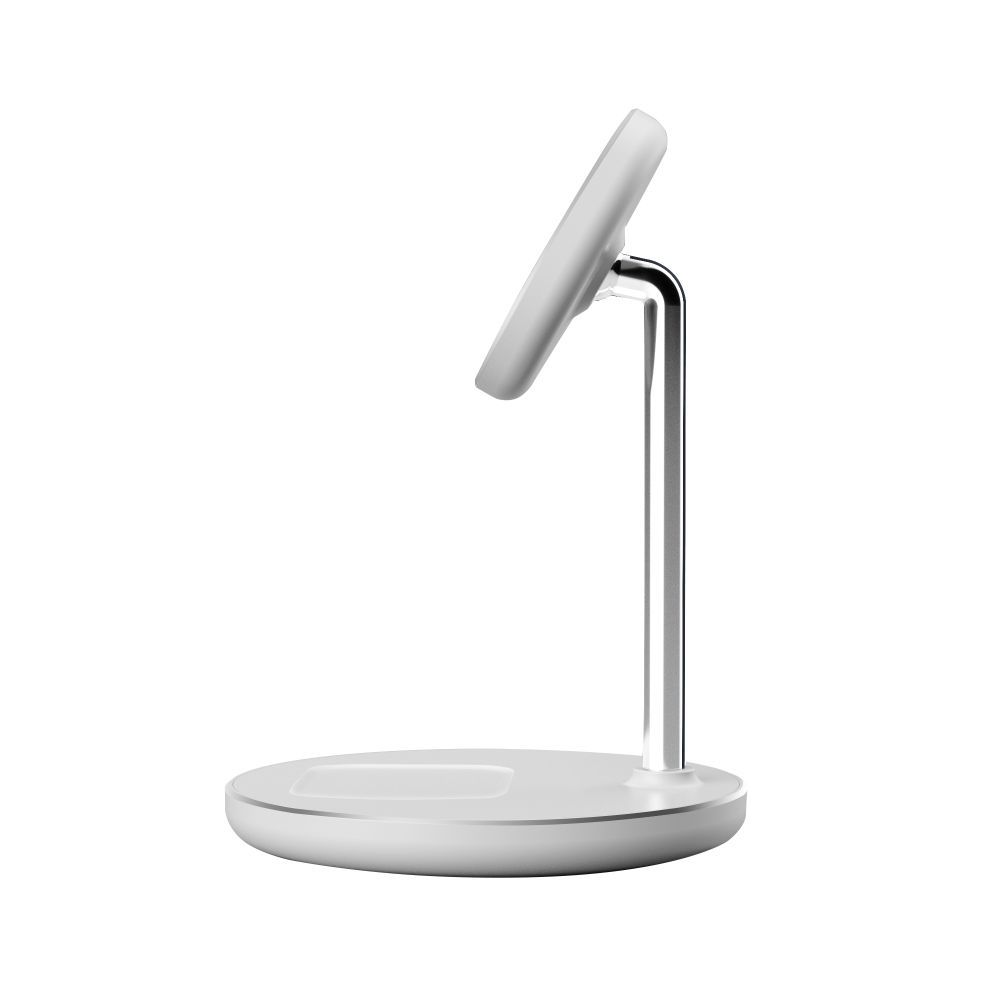 Tech-Protect Tech-Protect 15W Qi 2in1 Magnetisk MagSafe Laddare Vit - Teknikhallen.se