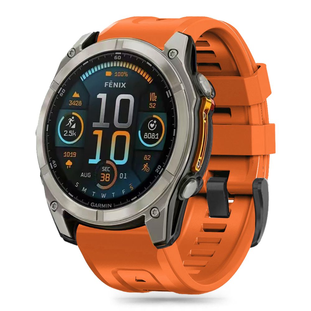 Tech-Protect Tech-Protect Garmin Fenix 20 mm Armband Silicone Orange - Teknikhallen.se