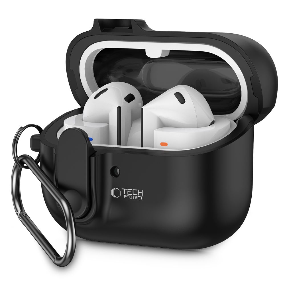 Tech-Protect Tech-Protect Galaxy Buds 3/3 Pro Skal Slim Hook Svart - Teknikhallen.se