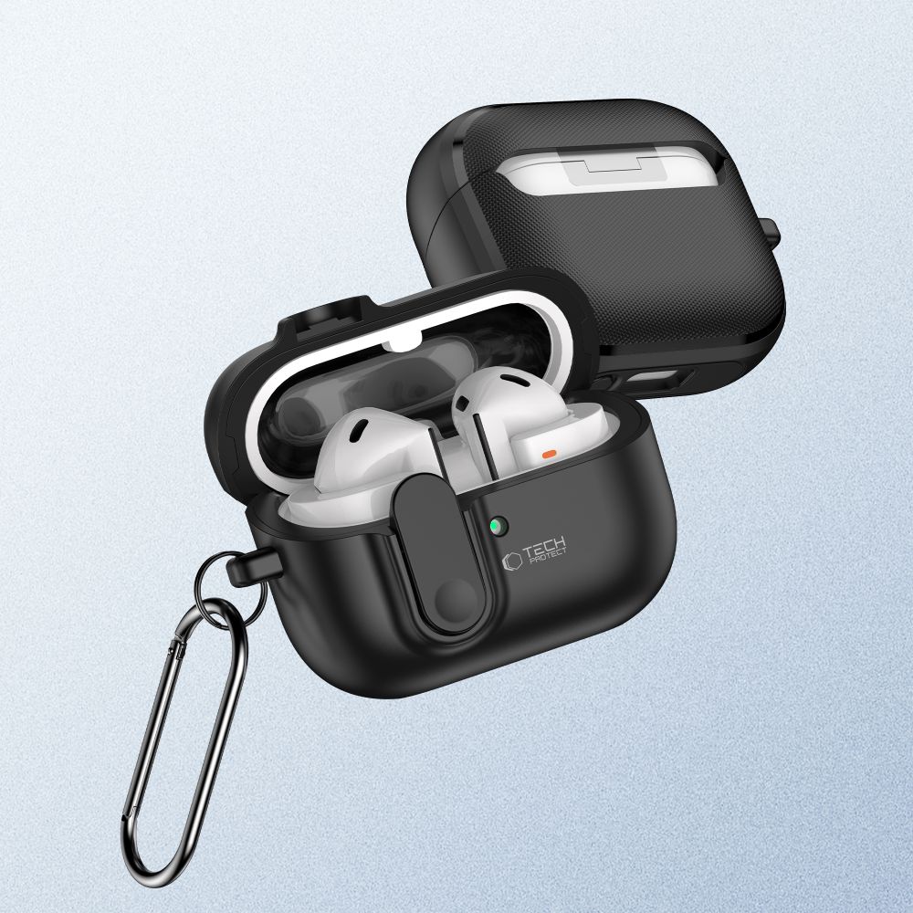 Tech-Protect Tech-Protect Galaxy Buds 3/3 Pro Skal Slim Hook Svart - Teknikhallen.se