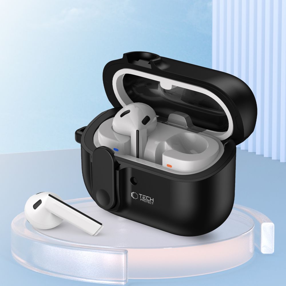 Tech-Protect Tech-Protect Galaxy Buds 3/3 Pro Skal Slim Hook Svart - Teknikhallen.se