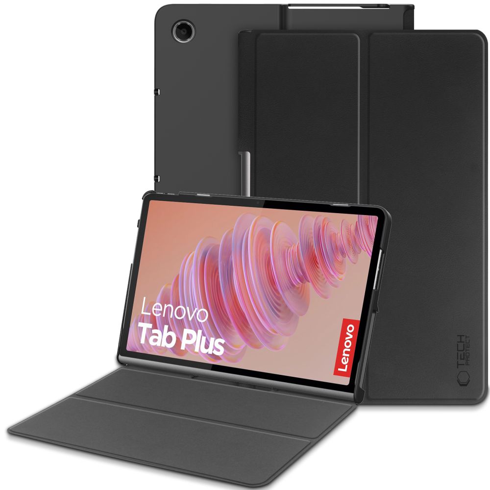 Tech-Protect Tech-Protect Lenovo Tab Plus Fodral SmartCase Svart - Teknikhallen.se