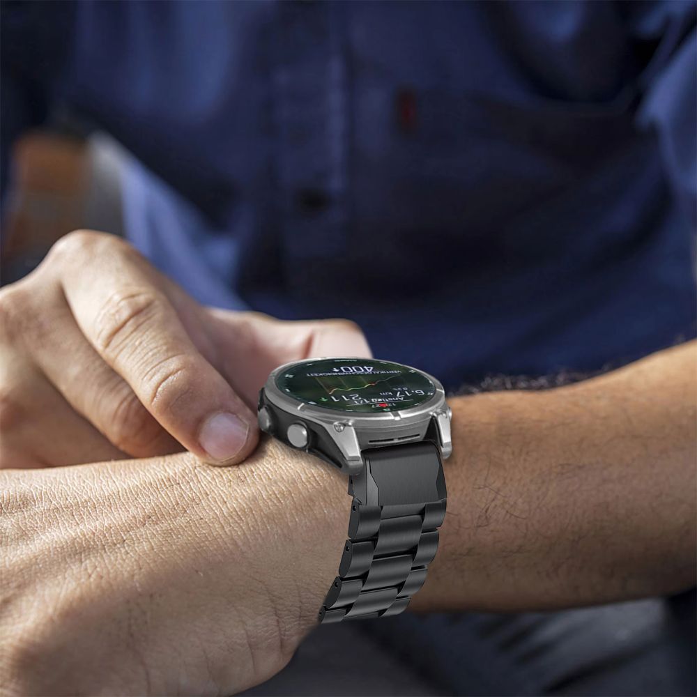 Tech-Protect Tech-Protect Garmin Fenix 5/6/6 Pro/7/8/E 47 mm Armband Stainless - Teknikhallen.se