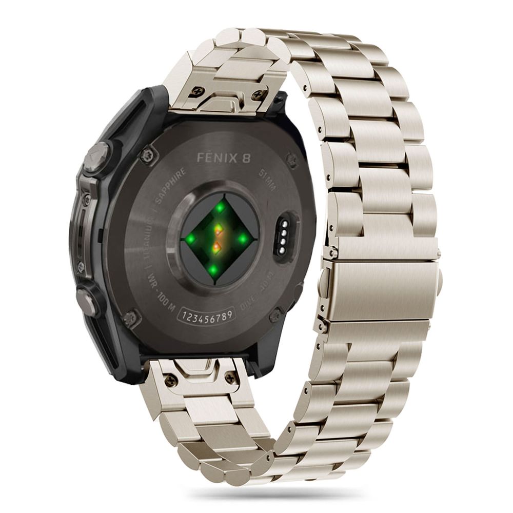 Tech-Protect Tech-Protect Garmin Fenix 5/6/6 Pro/7/8/E 47 mm Armband Stainless - Teknikhallen.se