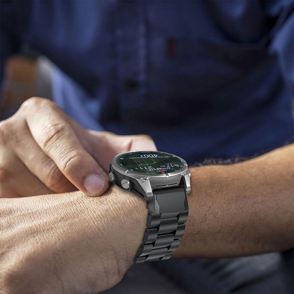 Tech-Protect Tech-Protect Garmin Fenix 5/6/6 Pro/7/8/E 47 mm Armband Stainless - Teknikhallen.se