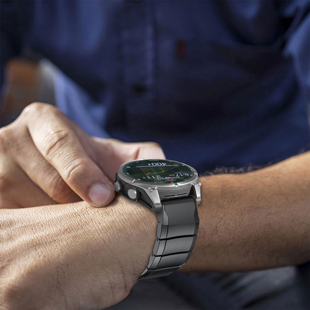 Tech-Protect Tech-Protect Garmin Fenix 5/6/6 Pro/7/8/E 47 mm Armband Steelband - Teknikhallen.se