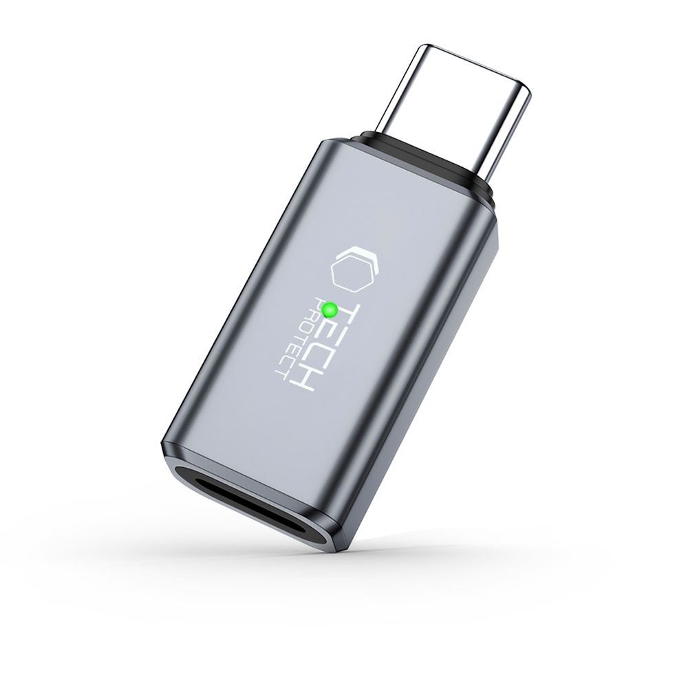 Tech-Protect Tech-Protect USB-C - Lightning Ljudadapter Ultraboost Grå - Teknikhallen.se