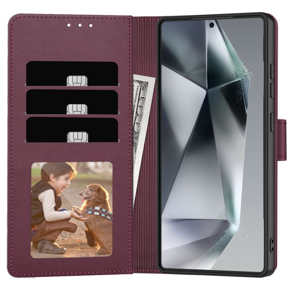 Tech-Protect Tech-Protect Samsung Galaxy A16 Fodral Läder Mulberry - Teknikhallen.se