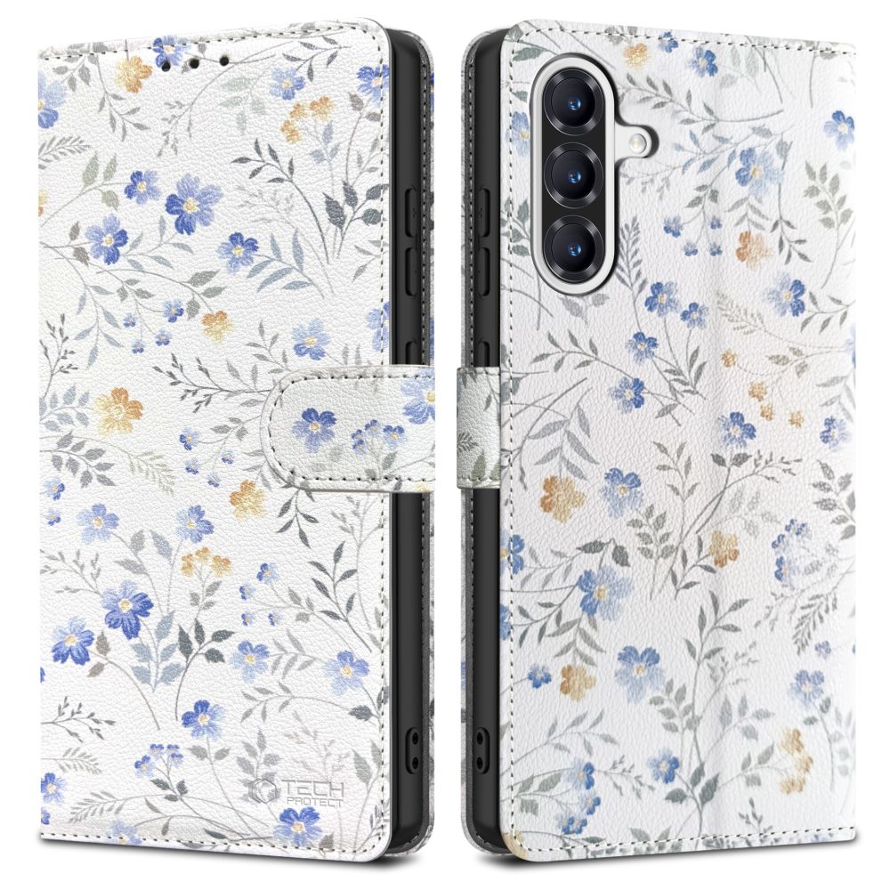 Tech-Protect Tech-Protect Galaxy A36 5G Fodral Läder Spring Flowers - Teknikhallen.se