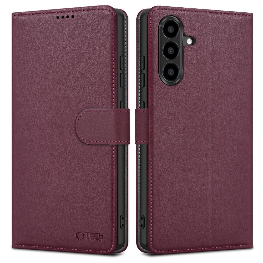 Tech-Protect Tech-Protect Samsung Galaxy A56 5G Fodral Läder Mulberry - Teknikhallen.se