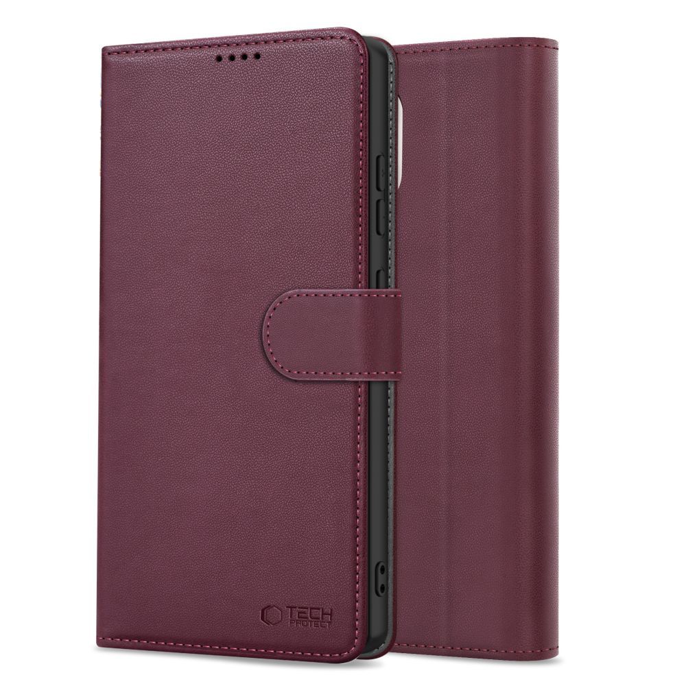 Tech-Protect Tech-Protect Samsung Galaxy A56 5G Fodral Läder Mulberry - Teknikhallen.se