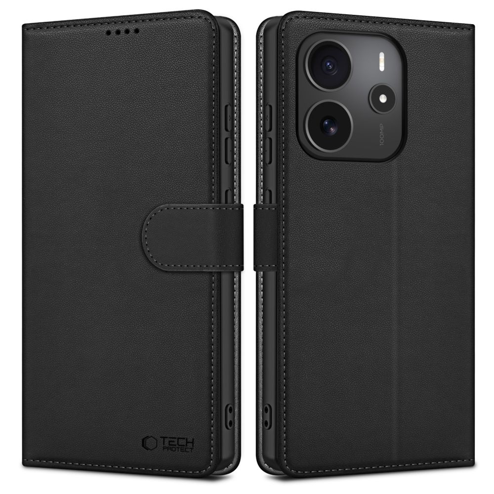 Tech-Protect Tech-Protect Xiaomi Redmi Note 14 4G Fodral Läder Svart - Teknikhallen.se