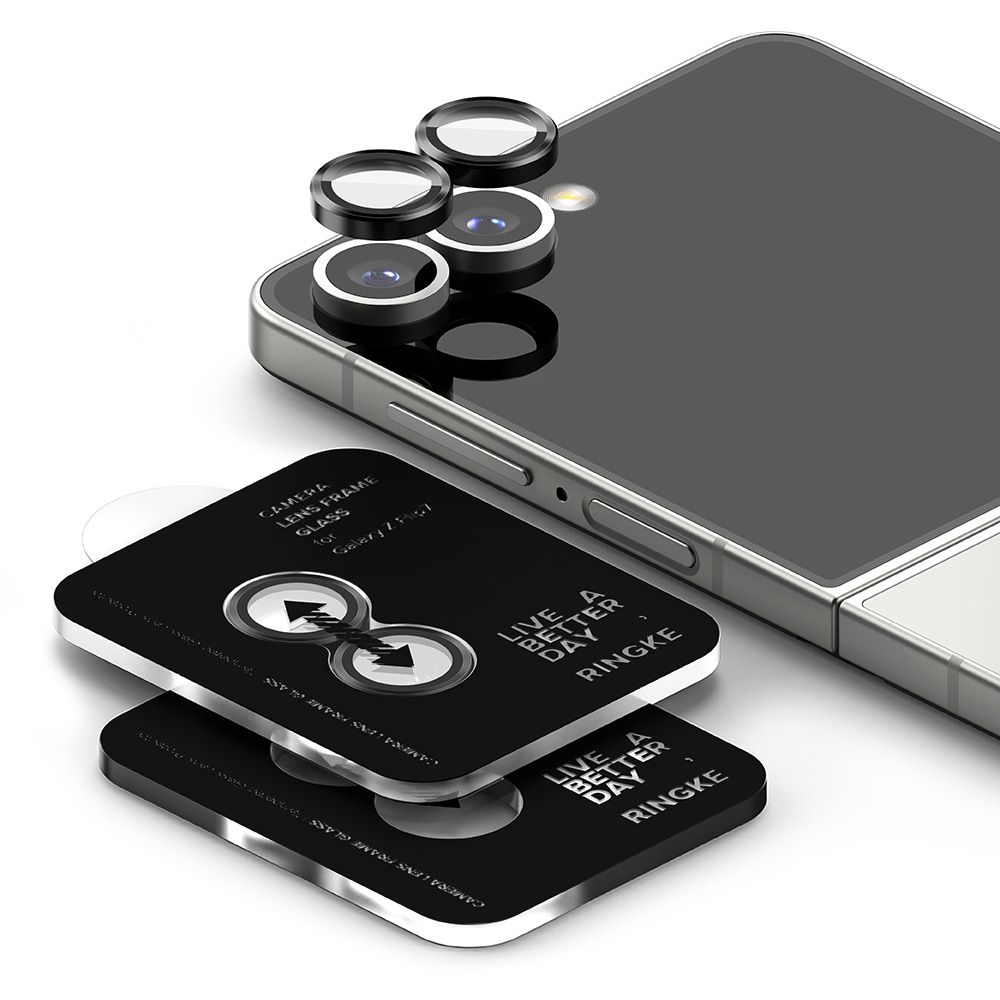 Ringke Ringke Galaxy Z Flip 7 2-PACK Linsskydd Svart - Teknikhallen.se