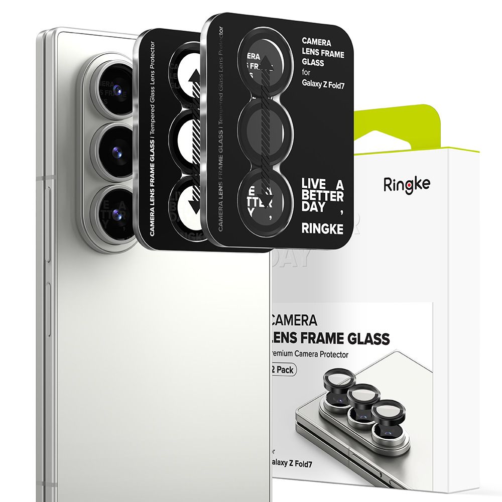 Ringke Ringke Galaxy Z Fold 7 2-PACK Linsskydd Svart - Teknikhallen.se