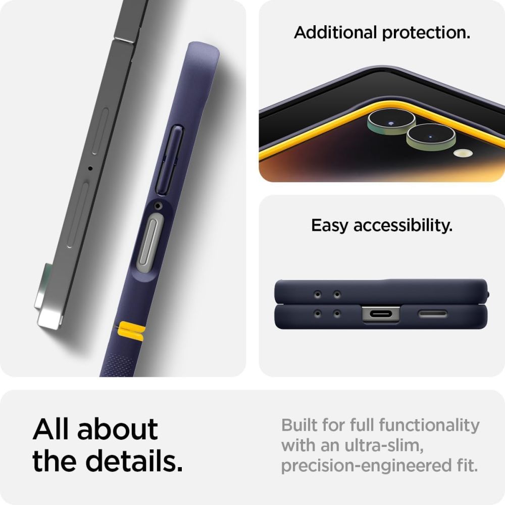 Spigen Spigen Galaxy Z Flip 7 Skal MagSafe Nano Pop Blueberry Navy - Teknikhallen.se