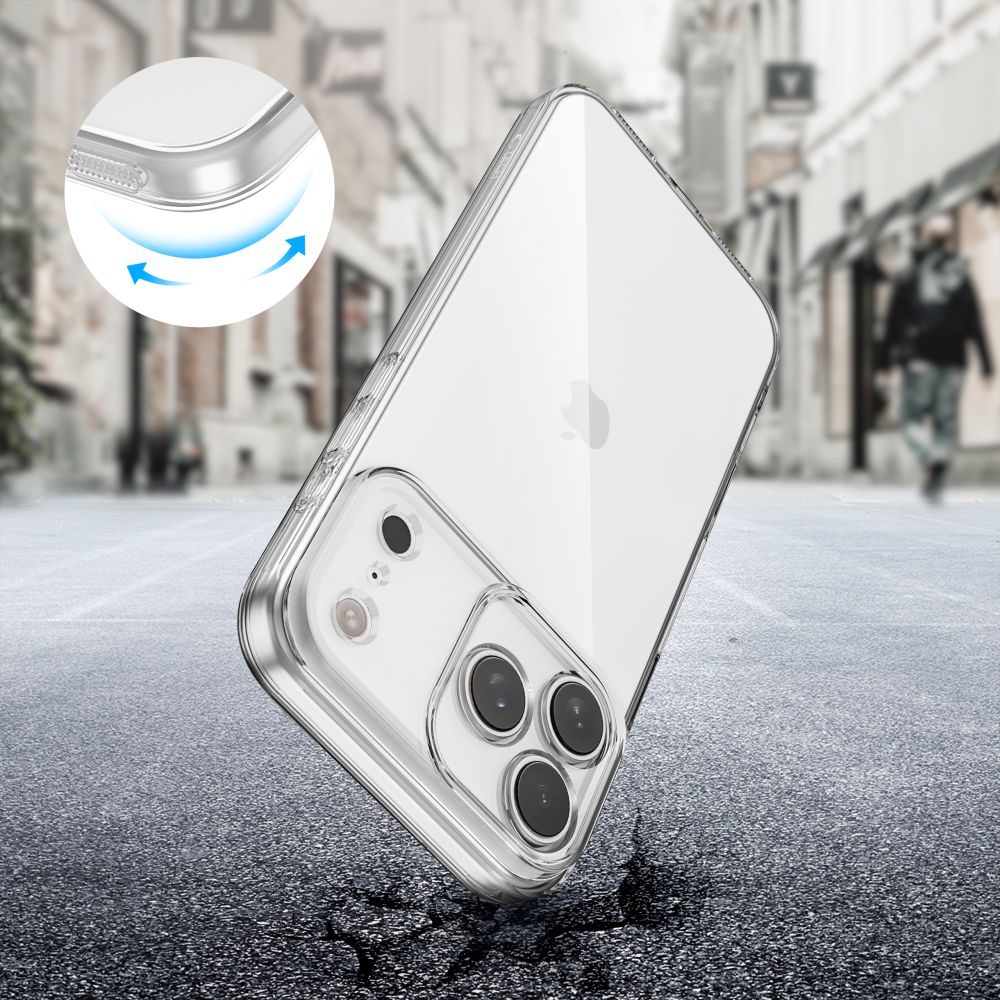 Tech-Protect Tech-Protect iPhone 17 Pro Skal FlexAir Transparent - Teknikhallen.se