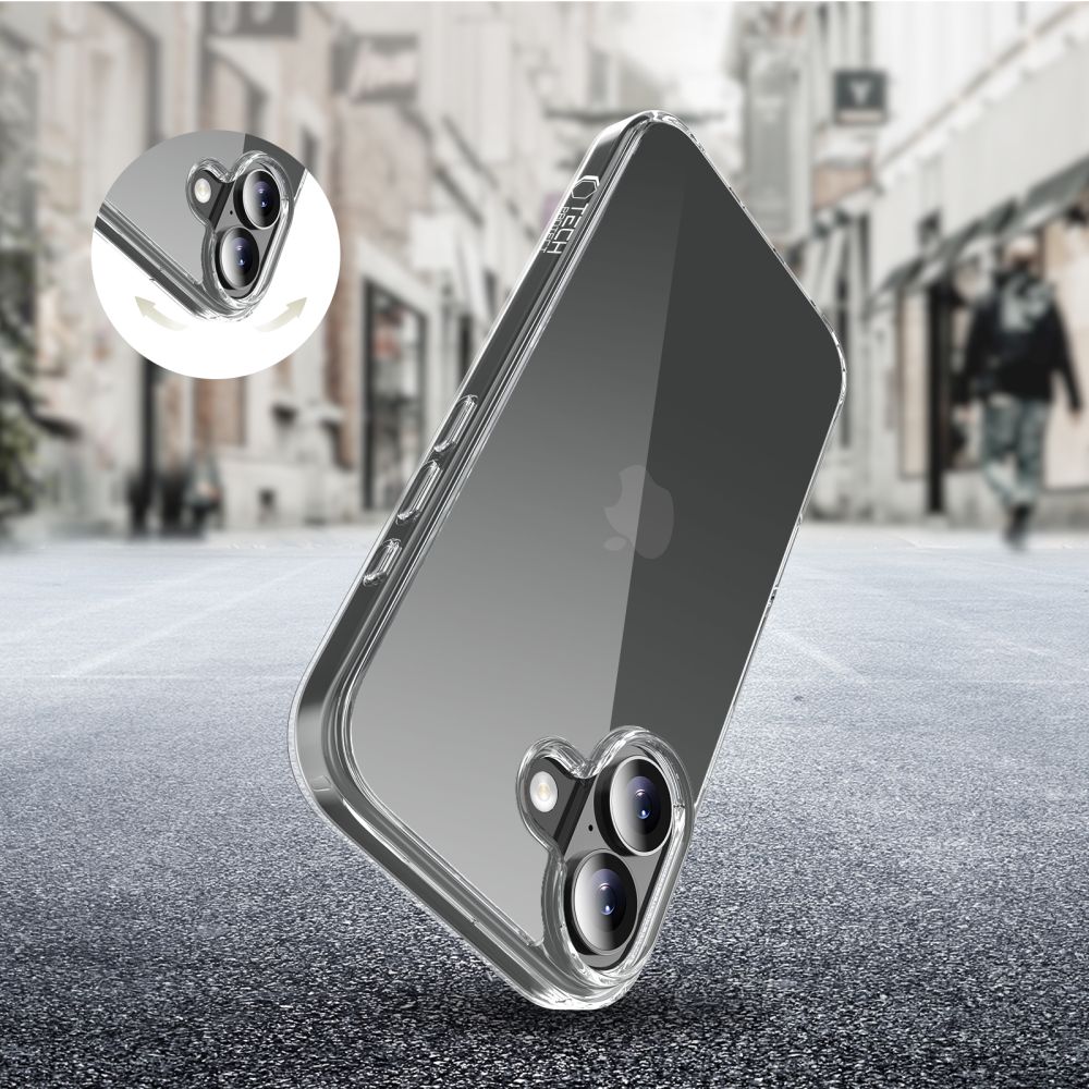 Tech-Protect Tech-Protect iPhone 17 Skal FlexAir Hybrid Transparent - Teknikhallen.se