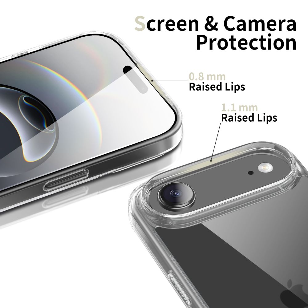 Tech-Protect Tech-Protect iPhone 17 Air Skal FlexAir Hybrid Transparent - Teknikhallen.se