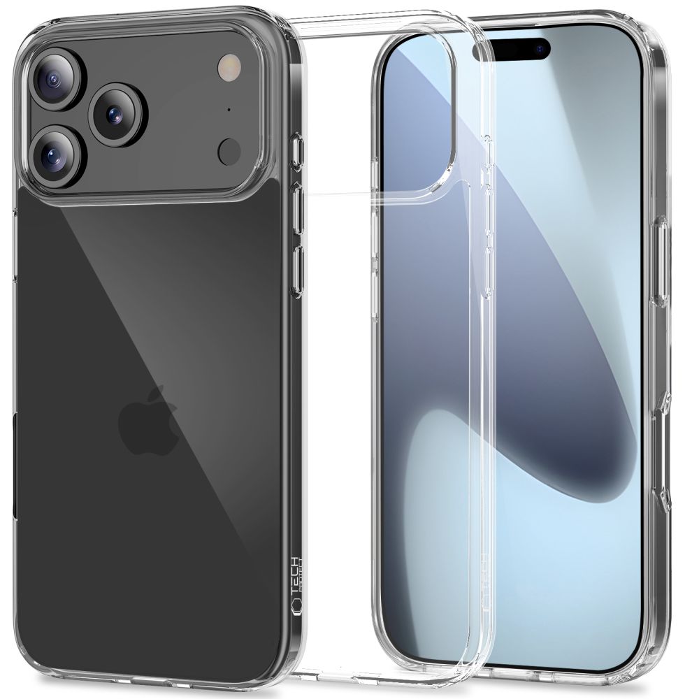 Tech-Protect Tech-Protect iPhone 17 Pro Skal FlexAir Hybrid Transparent - Teknikhallen.se