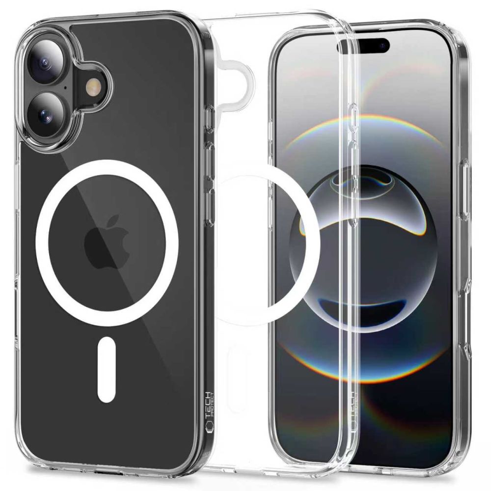 Tech-Protect Tech-Protect iPhone 17 Skal MagSafe FlexAir Hybrid Transparent - Teknikhallen.se