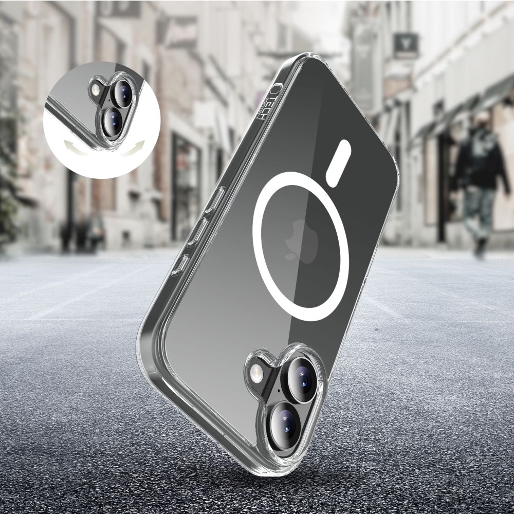 Tech-Protect Tech-Protect iPhone 17 Skal MagSafe FlexAir Hybrid Transparent - Teknikhallen.se