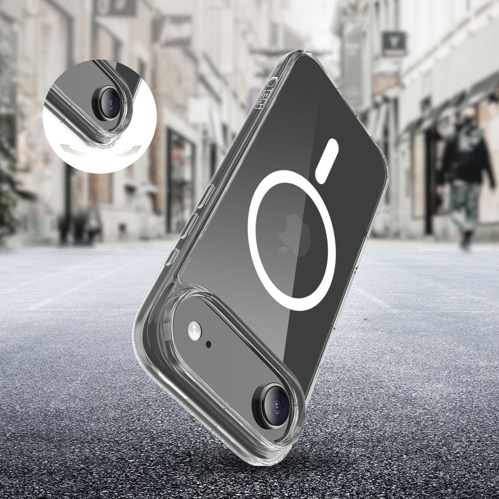 Tech-Protect Tech-Protect iPhone Air Skal MagSafe FlexAir Hybrid Transparent - Teknikhallen.se