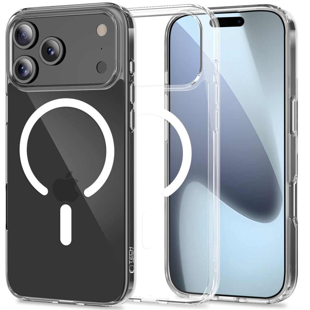 Tech-Protect Tech-Protect iPhone 17 Pro Max Skal MagSafe FlexAir Hybrid Transparent - Teknikhallen.se
