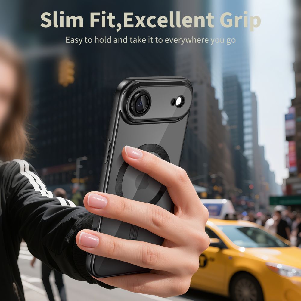 Tech-Protect Tech-Protect iPhone 17 Air Skal MagSafe MagFlex Shiny Black - Teknikhallen.se