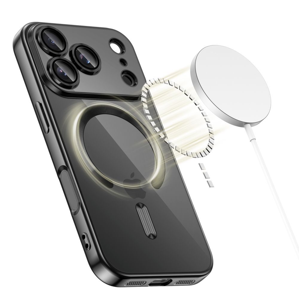 Tech-Protect Tech-Protect iPhone 17 Pro Max Skal MagSafe MagFlex Shiny Black - Teknikhallen.se