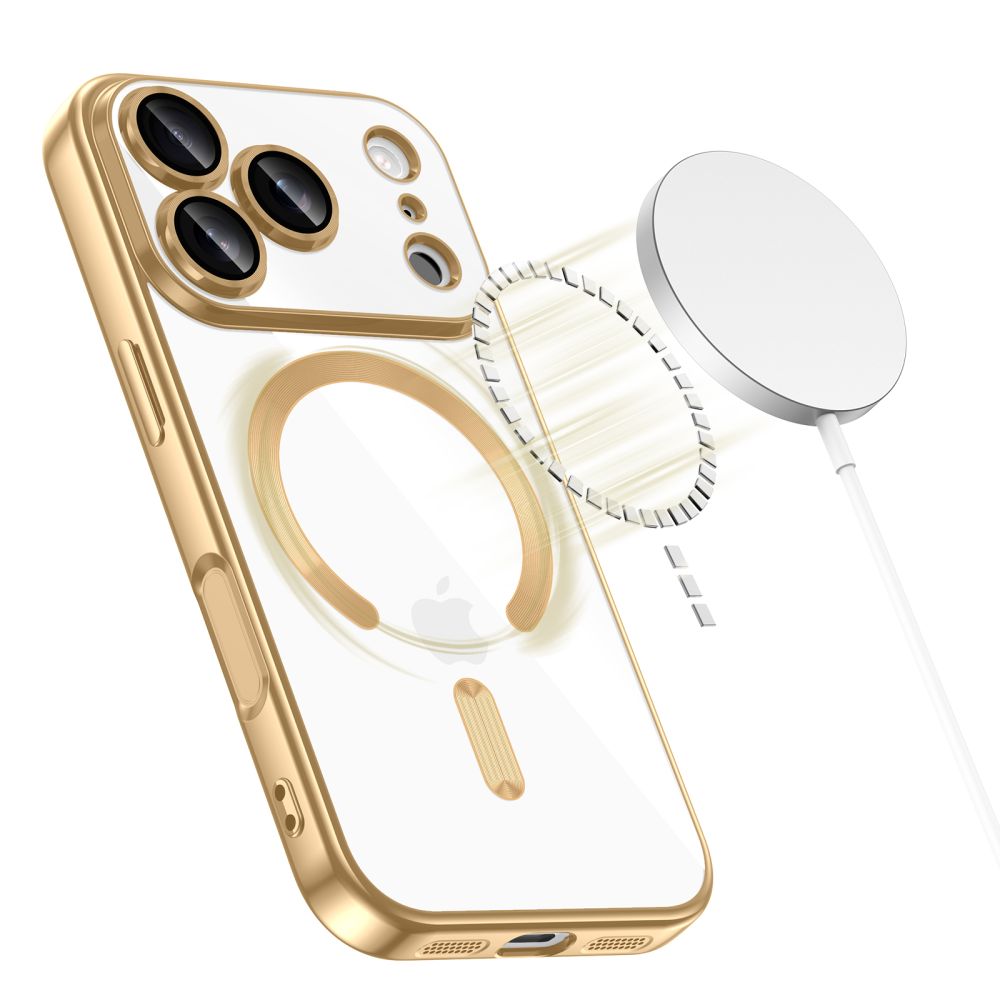 Tech-Protect Tech-Protect iPhone 17 Pro Skal MagSafe MagFlex Shiny Gold - Teknikhallen.se