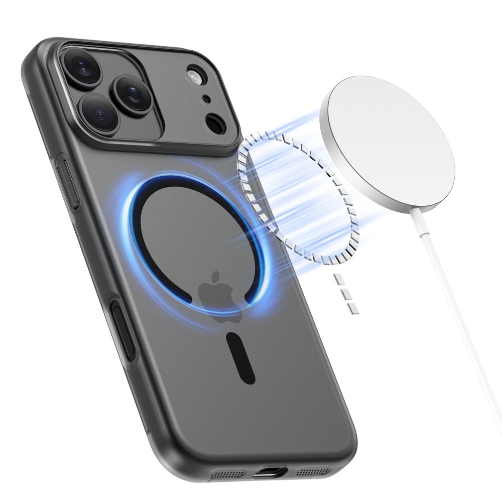 Tech-Protect Tech-Protect iPhone 17 Pro Skal MagSafe MagSlim Matt Svart - Teknikhallen.se
