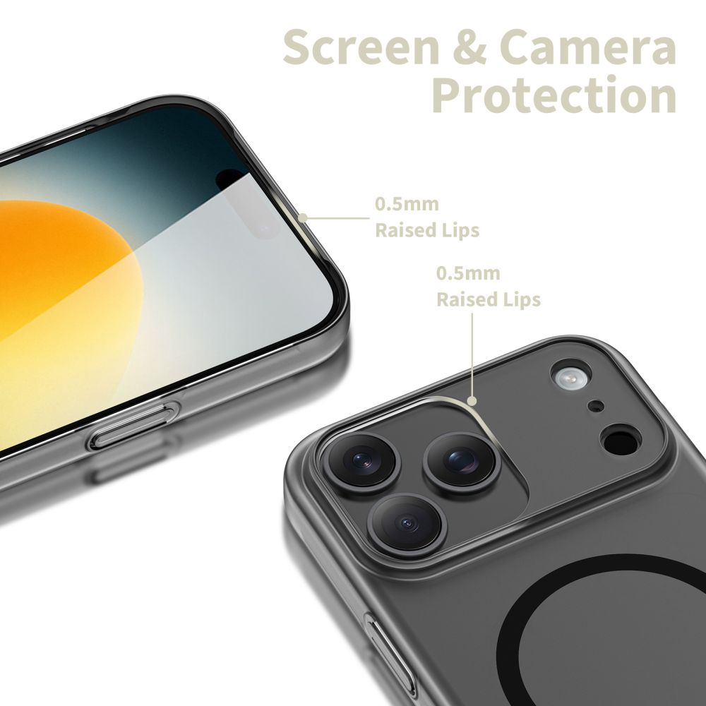 Tech-Protect Tech-Protect iPhone 17 Pro Skal MagSafe MagSlim Matt Svart - Teknikhallen.se