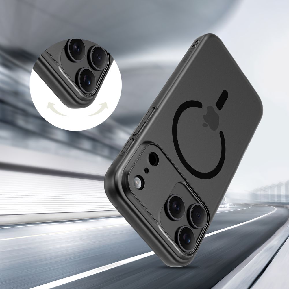 Tech-Protect Tech-Protect iPhone 17 Pro Skal MagSafe MagSlim Matt Svart - Teknikhallen.se
