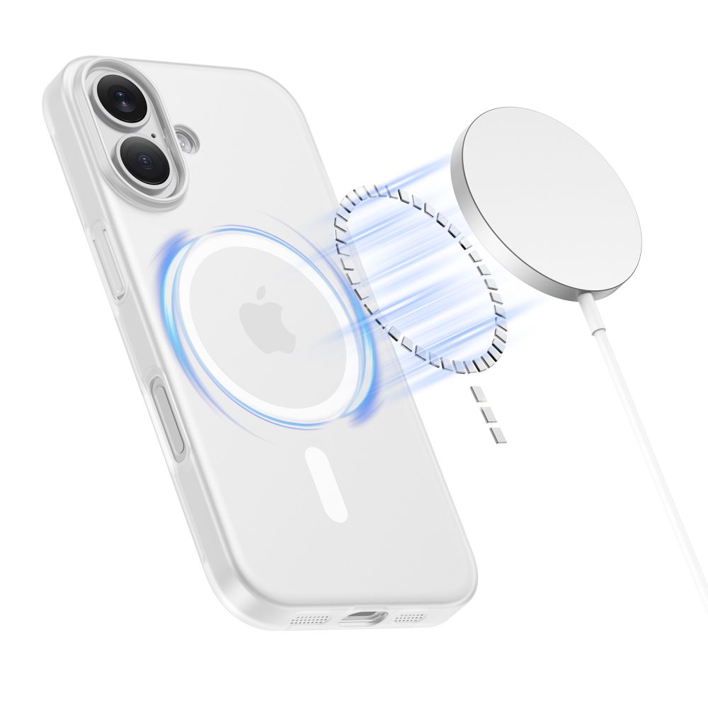 Tech-Protect Tech-Protect iPhone 17 Skal MagSafe MagSlim Matt Vit - Teknikhallen.se