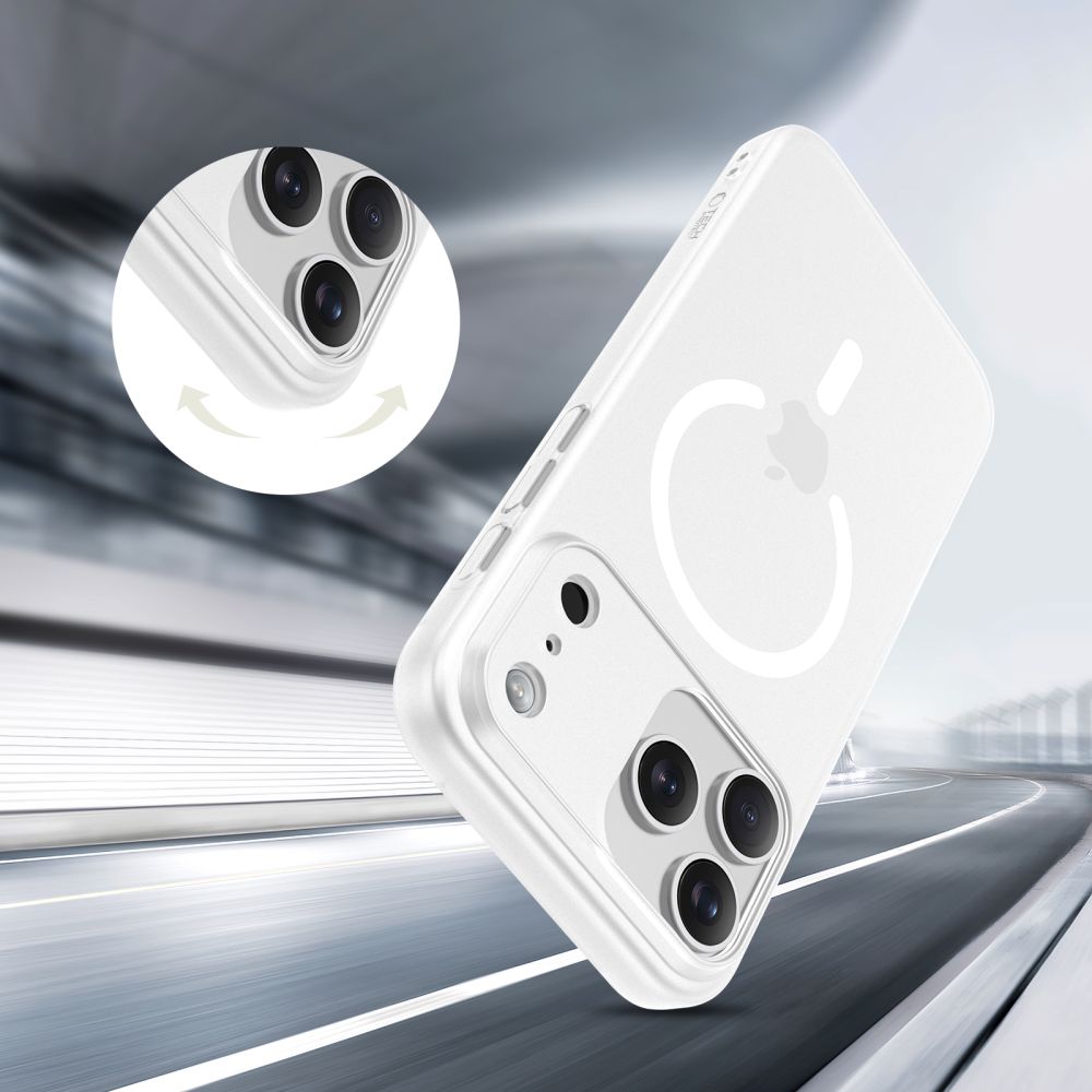Tech-Protect Tech-Protect iPhone 17 Pro Max Skal MagSafe MagSlim Matt Vit - Teknikhallen.se