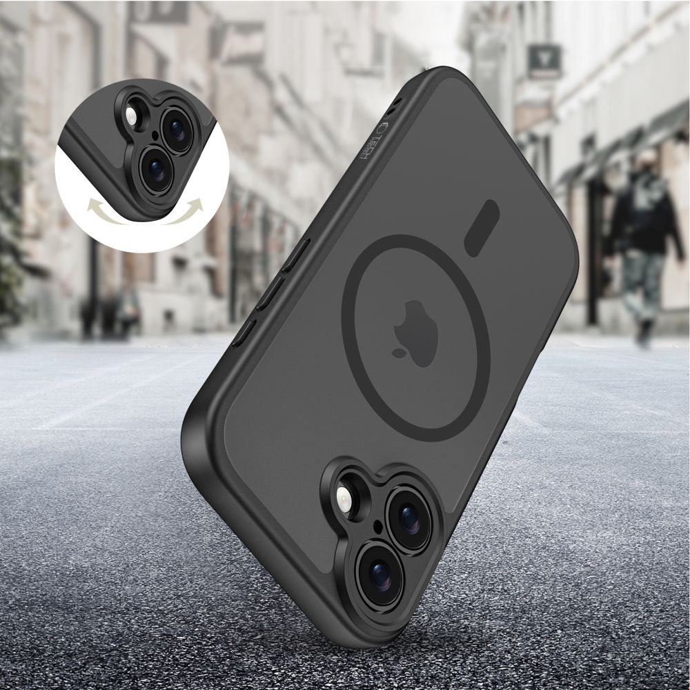 Tech-Protect Tech-Protect iPhone 17 Skal MagSafe BasicMag Matt Svart - Teknikhallen.se