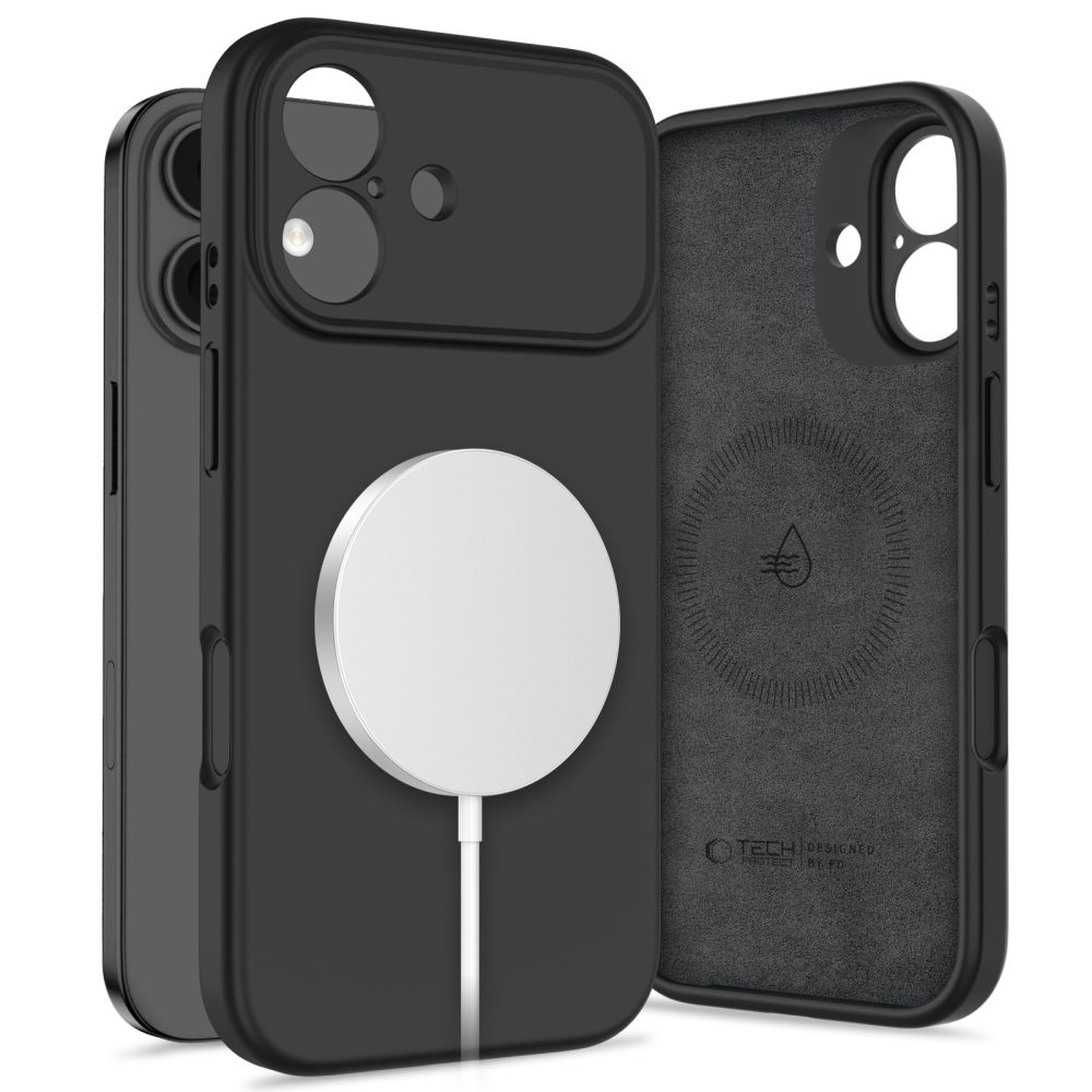 Tech-Protect Tech-Protect iPhone 17 Skal MagSafe Silicone Svart - Teknikhallen.se