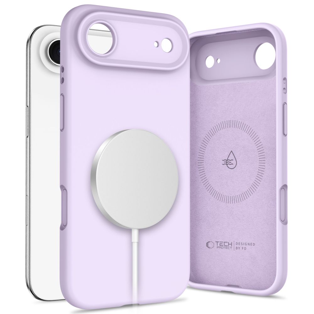 Tech-Protect Tech-Protect iPhone 17 Air Skal MagSafe Silicone Mauve - Teknikhallen.se