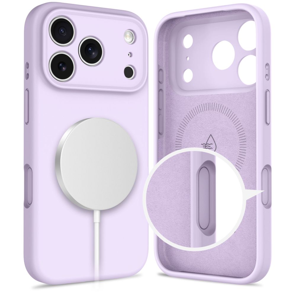 Tech-Protect Tech-Protect iPhone 17 Pro Max Skal MagSafe Silicone Mauve - Teknikhallen.se