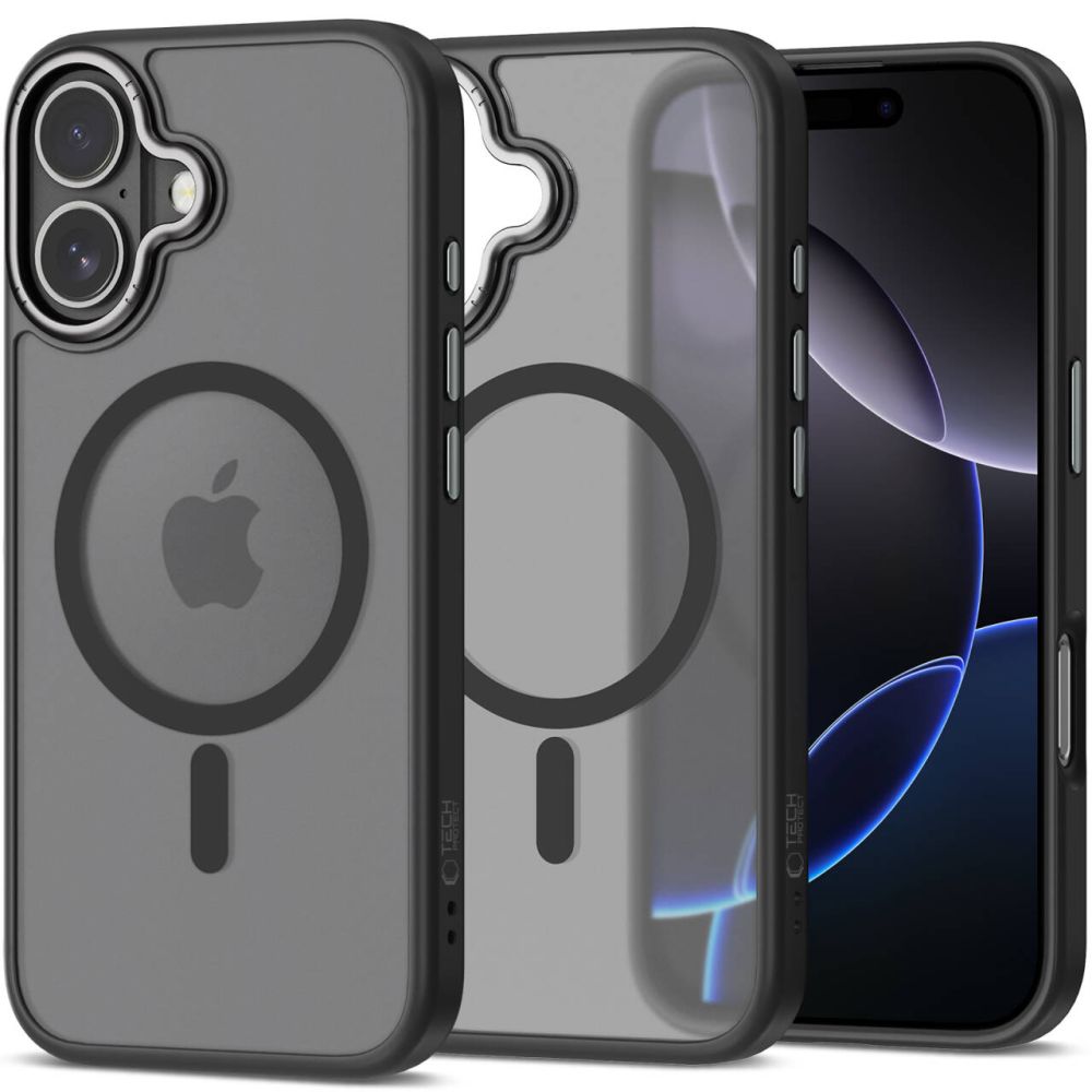 Tech-Protect Tech-Protect iPhone 17 Skal MagSafe MagEdge Matt Svart/Gunmetal - Teknikhallen.se
