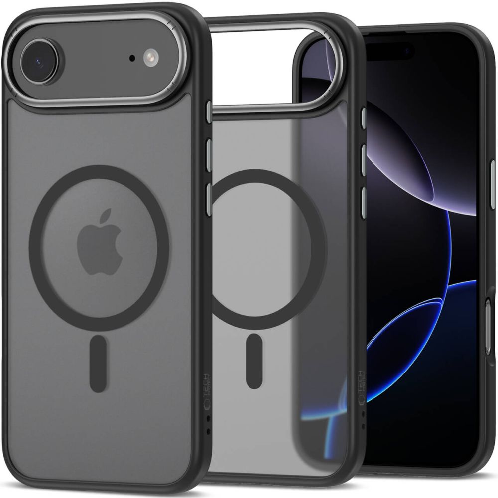 Tech-Protect Tech-Protect iPhone 17 Air Skal MagSafe MagEdge Matt Svart/Gunmetal - Teknikhallen.se
