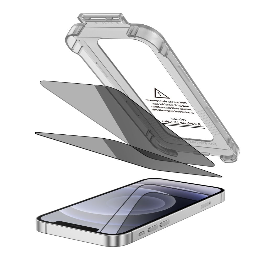 Tech-Protect Tech-Protect iPhone 12 / 12 Pro 2-PACK Skärmskydd Quick Set Spy+ Privacy - Teknikhallen.se