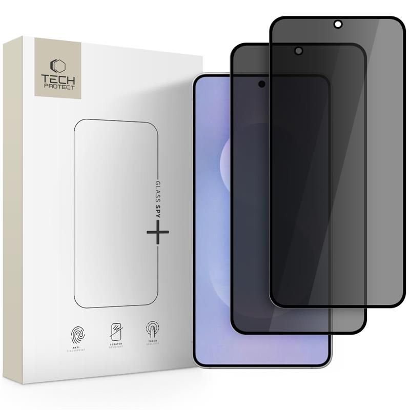 Tech-Protect Tech-Protect Galaxy S25 Edge 2-PACK Skärmskydd GlassSpy+ Privacy - Teknikhallen.se
