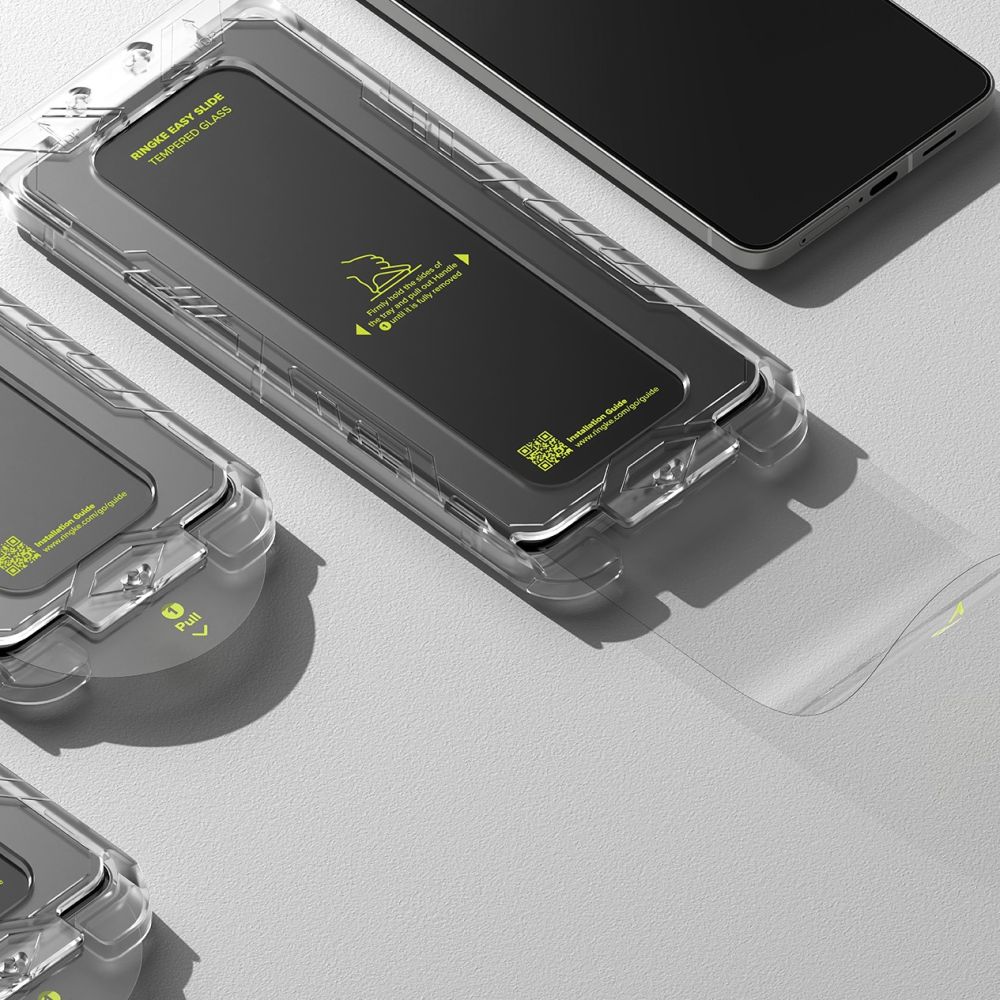 Ringke Ringke Galaxy S25 Edge 2-PACK Easy Slide Skärmskydd Härdat Glas - Teknikhallen.se