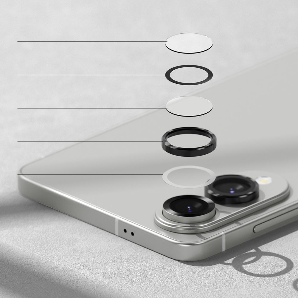 Ringke Ringke Samsung Galaxy S25 Edge Linsskydd Härdat Glas Svart - Teknikhallen.se